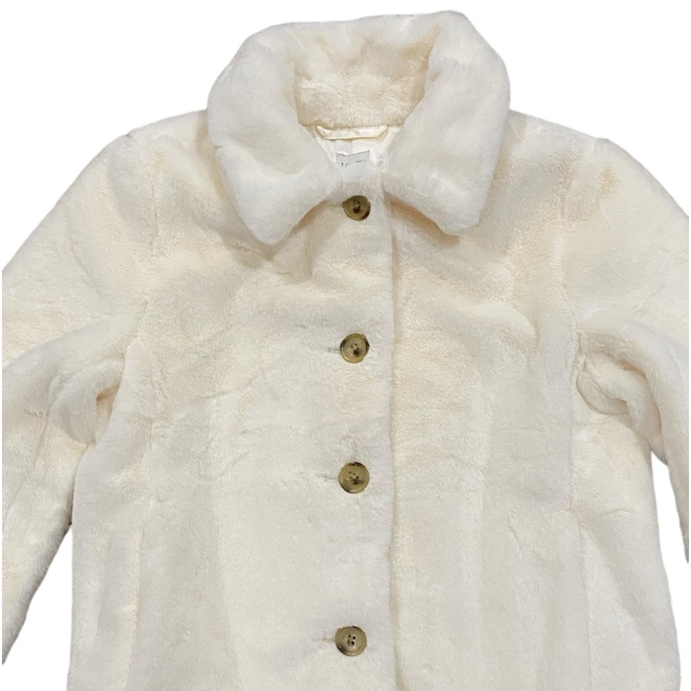J. Crew Factory Faux Fur Coat Size 6 - Picture 9 of 16